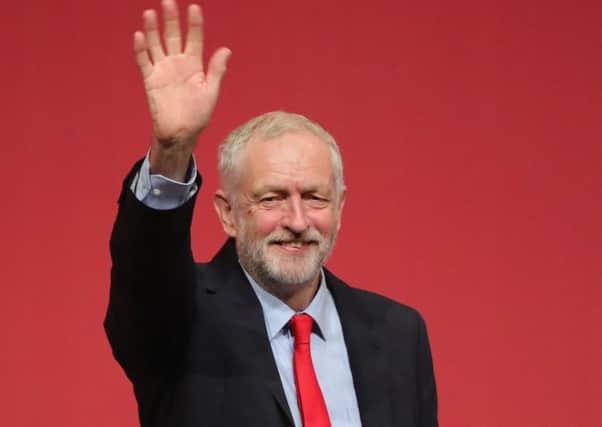 Jeremy Corbyn was asked to comment on speculation that he planned to step down as leader. Photograph: Christopher Furlong/Getty