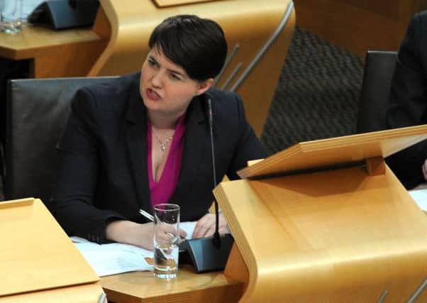 Ms Davidson seized on the findings during First Ministers Questions at Holyrood. Picture: Lisa Ferguson