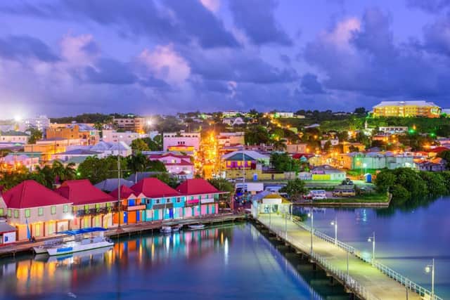 St John's, the capital of Antigua at twilight Picture: Getty