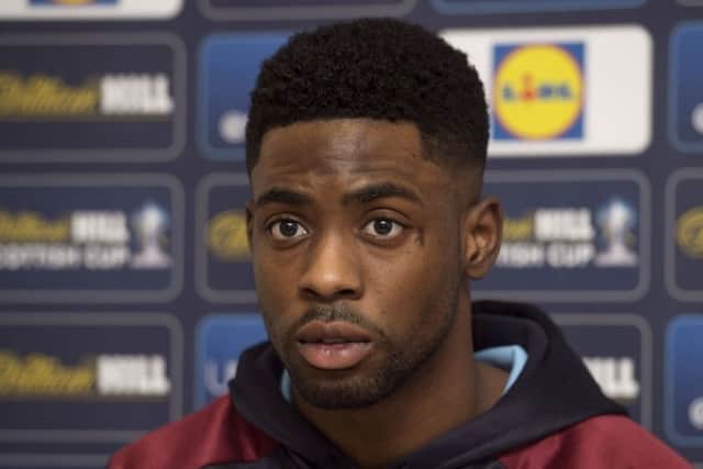 Hearts' Lennard Sowah found it 'weird' to defeat Hamburg when he played for St Pauli. Picture: SNS.