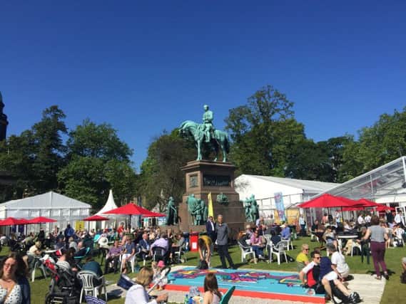 More than 230.000 people flocked to the book festival site at Charlotte Square Gardens last summer.