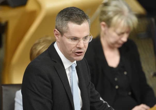 Derek Mackay has refused to pass on the raising of the tax threshold for the higher band of tax that is happening across the rest of the UK, believes Brian. Pic: Greg Macvean