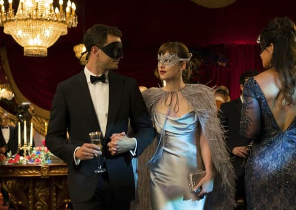 Jamie Dornan as Christian Grey and Dakota Johnson as Anastasia Steele in Fifty Shades Darker. PIC: Doane Gregory/Universal Pictures via AP