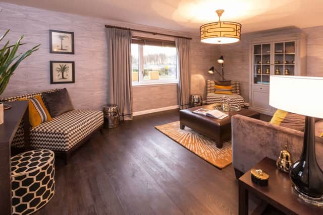 The living room in the Castlewellan showhome