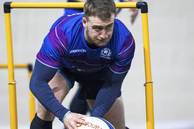 Scotland's key man, full-back Stuart Hogg in training before the squad flew to Paris. Picture: Gary Hutchison/SNS/SRU