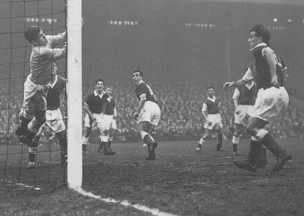 Hearts hosted their city rivals in the third round of the Scottish Cup in 1958, Hibs edging it 4-3, before losing to Clyde in the final