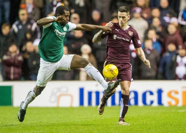 Marvin Bartley and Jamie Walker will have important roles in the Edinburgh derby. Picture: Ian Georgeson