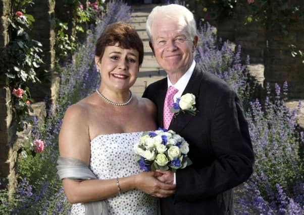 Sara Coward as Caroline marries Oliver Sterling, played by Michael Cochrane. Picture: PA