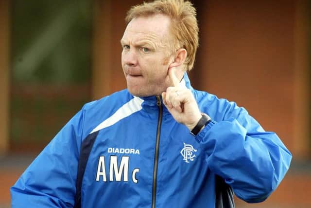 Alex McLeish has emerged has the front-runner to take over from departed Mark Warburton. Picture: SNS