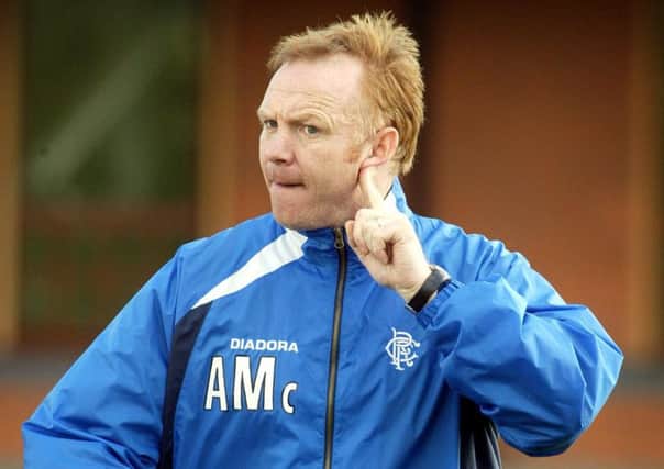 Alex McLeish has emerged has the front-runner to take over from departed Mark Warburton. Picture: SNS