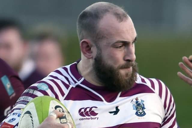 Rory Drummond was yellow carded then later scored a try.   Picture Ian Rutherford
