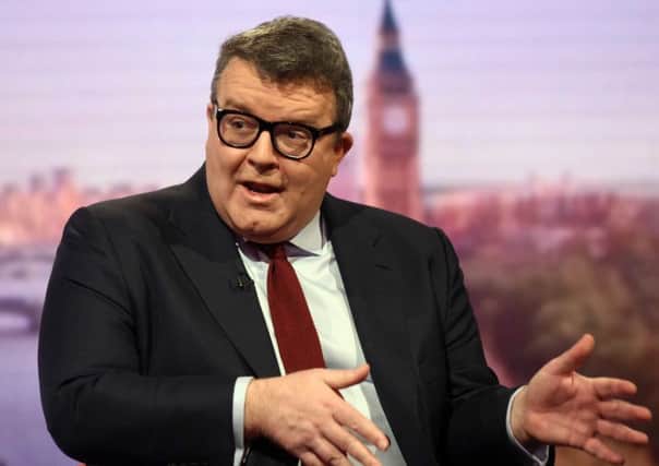 Labour deputy leader Tom Watson on the BBC1 current affairs programme, The Andrew Marr Show. Picture; PA