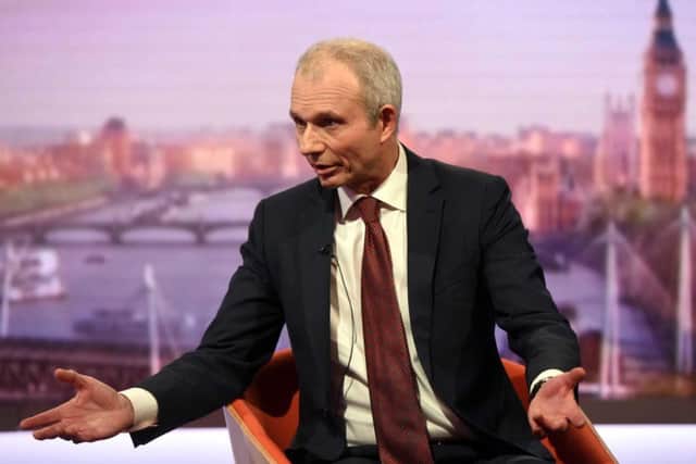 Leader of the Commons David Lidington as he appears on the BBC1 current affairs programme. Picture; The Andrew Marr Show.