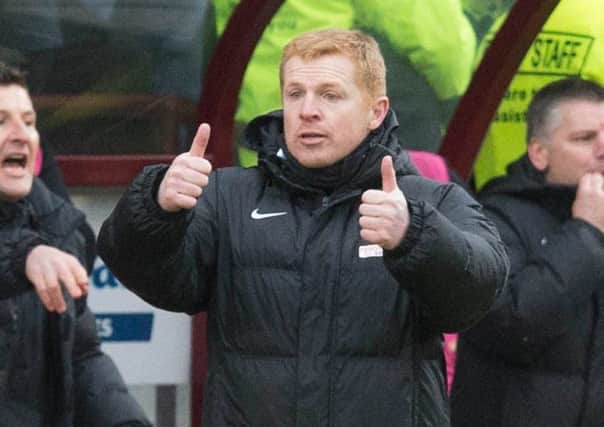 Hibs manager Neil Lennon was happy with his team's performance at Tynecastle. Picture: PA.