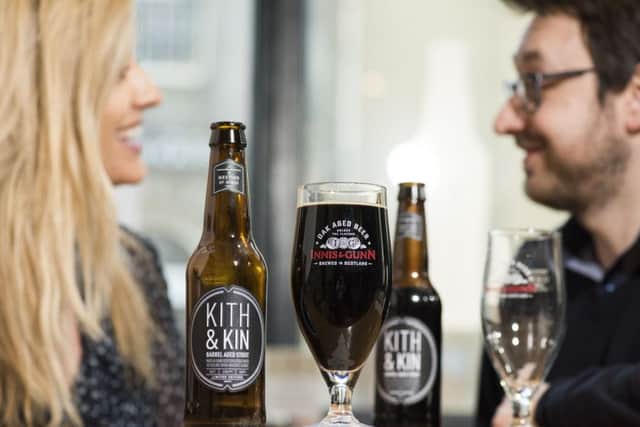 Innis & Gunn's Kith & Kin stout is aged in barrels used to produce Teeling's whiskey. Picture: Alan Richardson
