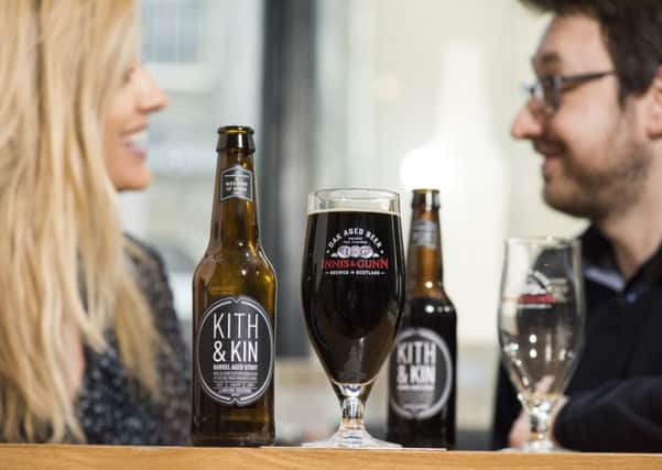 Innis & Gunn's Kith & Kin stout is aged in barrels used to produce Teeling's whiskey. Picture: Alan Richardson