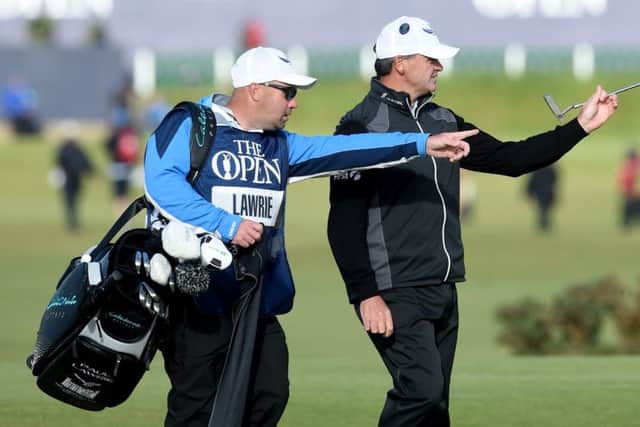 Davy Kenny and Paul Lawrie had worked together for six years, including the 2015 Open at St Andrews. Picture: Jane Barlow