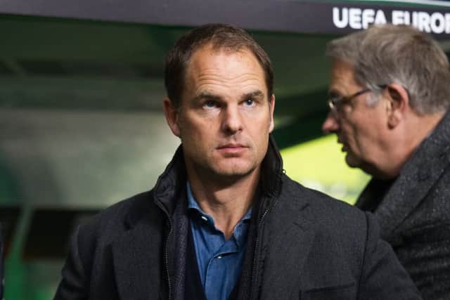 Rangers may have to wait until the summer if they wish to land Frank de Boer. Picture: John Devlin