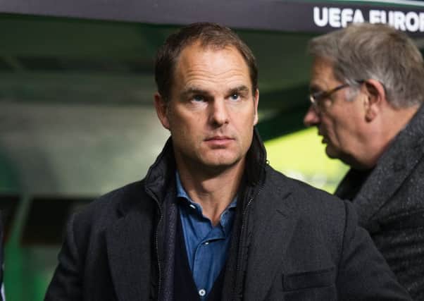 Rangers may have to wait until the summer if they wish to land Frank de Boer. Picture: John Devlin