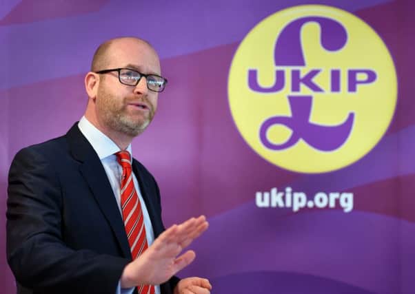 Ukip leader Paul Nuttall has pledged to axe VAT on fish and chips. Picture: Joe Giddens/PA Wire