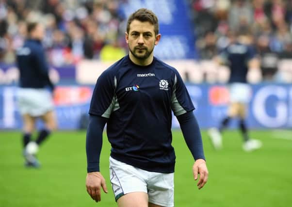 Greig Laidlaw was injured during Scotland's defeat against France in Paris. Picture: SNS