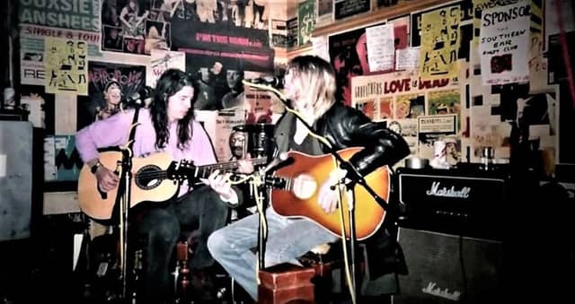 Nirvana play in Edinburgh in 1991. Picture: Copyright Mary Boon.