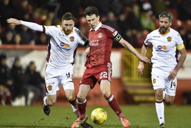 Aberdeen's Ryan Jack excelled against Motherwell. Picture: Rob Casey/SNS