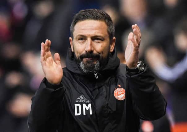 Aberdeen manager Derek McInnes at full time of their 7-2 win over Motherwell. Picture: Craig Williamson/SNS