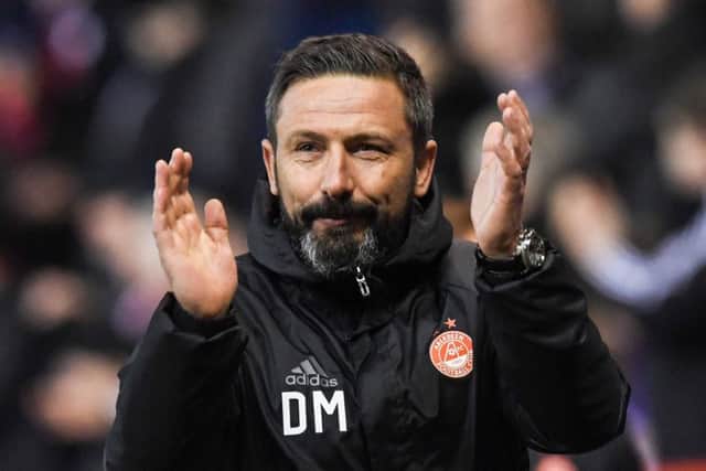 Aberdeen manager Derek McInnes at full time of their 7-2 win over Motherwell. Picture: Craig Williamson/SNS