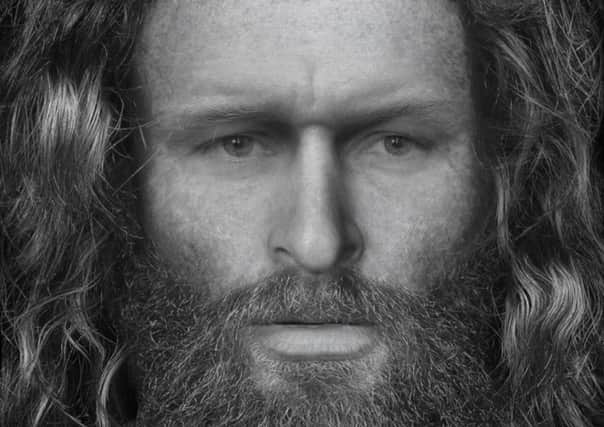 The face of the "brutally murdered" Pictish man. Picture: Dundee University