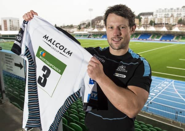 Glasgow Warriors' Peter Horne after signing a new three-year deal with the club. Picture: SNS/SRU.