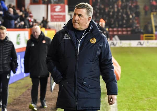 Motherwell manager Mark McGhee endured a torrid evening at Pittodrie on Wednesday. Picture: Craig Williamson/SNS