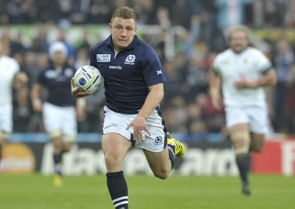 Duncan Weir was Edinburgh's only points scorer against Leinster. Picture: Ian Rutherford.