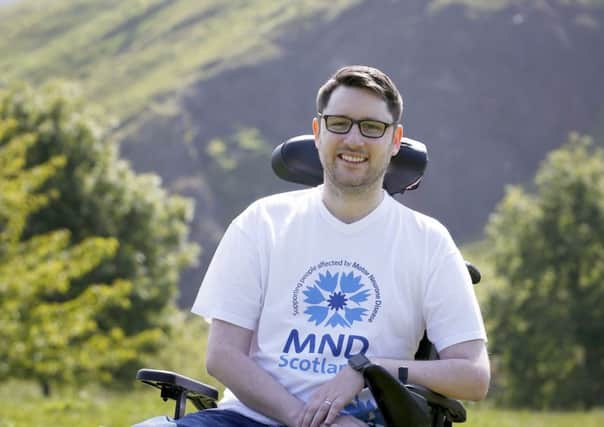 Motor neurone disease (MND) patient and campaigner Gordon Aikman will be remembered at two services in Edinburgh. Picture: PA
