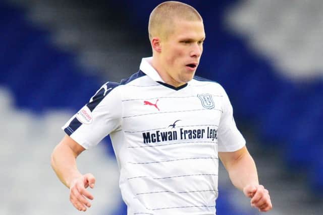 Henrik Ojamaa takes heart from Dundees recent home form. Picture: Sammy Turner?SNS