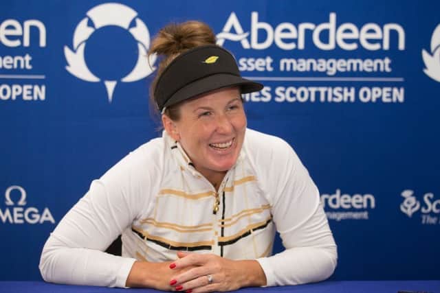 Edinburgh-based American Beth Allen is sitting in the top 20 after three rounds at Royal Adelaide. Picture: Tristan Jones