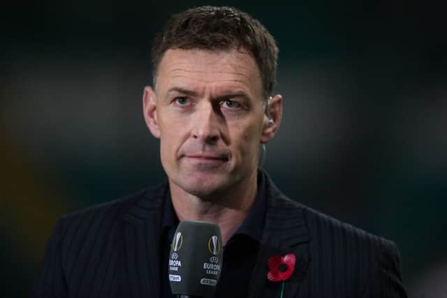 Chris Sutton was teased by his BT Sport colleague. Picture: John Devlin