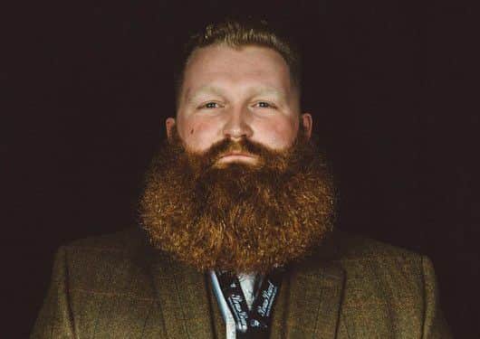 Thomas Matthew, winner of Best Ginger Beard. Picture: Number 94 Photography.