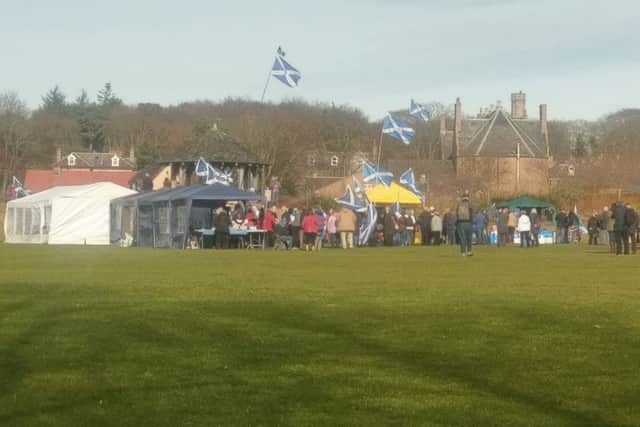 Indy Supporters gathered in Ellon