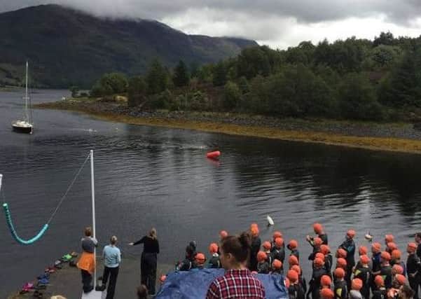 Swimmers at Glen Coe. Picture: Aileen Emerson