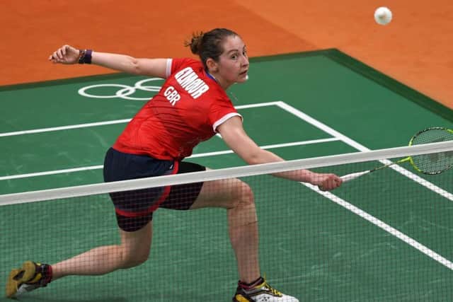 Scotland's Kirsty Gilmour in action for Great Britain at the 2016 Rio Olympics. Picture: Ed Jones/AFP/Getty Images