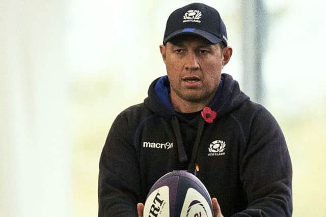 Scotland defence coach Matt Taylor had good news on the fitness of several players ahead of the Wales game in the Six Nations. Picture: Gary Hutchison/SNS/SRU
