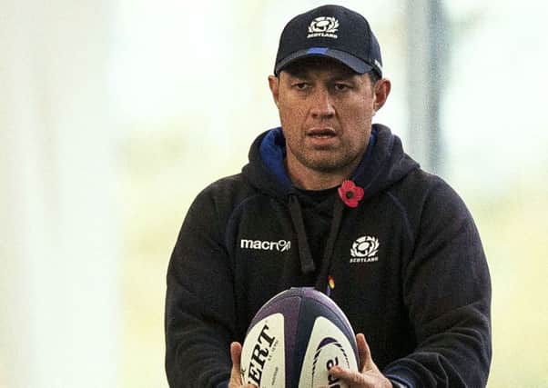 Scotland defence coach Matt Taylor had good news on the fitness of several players ahead of the Wales game in the Six Nations. Picture: Gary Hutchison/SNS/SRU