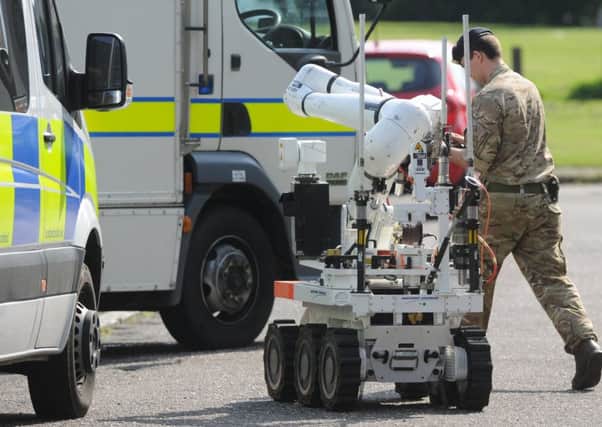 An Explosive Ordnance Disposal (EOD) squad attended the incident in Ballater. Picture: Neil Hanna
