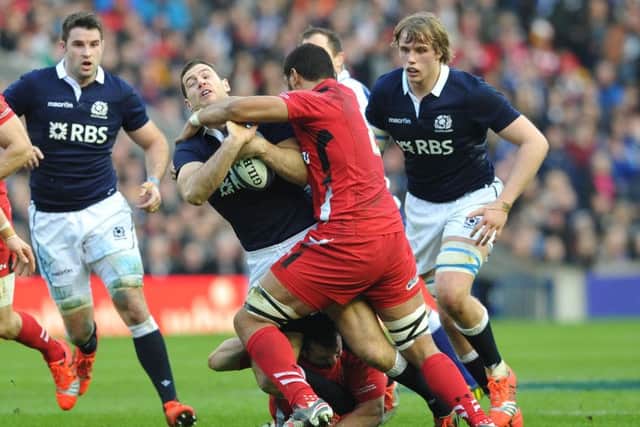Wales No 8 Taulupe Faletau in action against Scotland at BT Murrayfield in 2015. Picture: Ian Rutherford