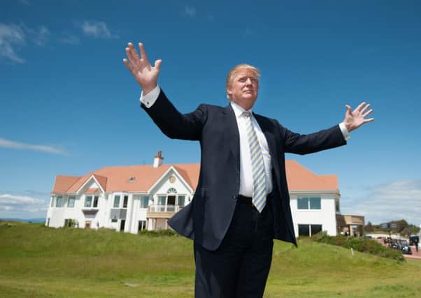 Donald Trump at Turnberry, one of the courses on the Open Championship rota. Picture: John Devlin