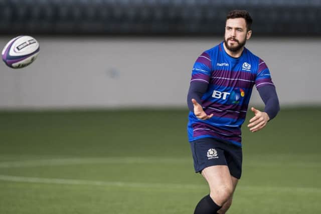 Scotland's Alex Dunbar. Picture SBS/SRU.