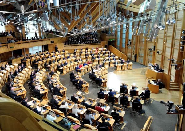 Scottish Parliament. Picture: Lisa Ferguson.