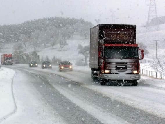 Transport disruption is likely, the Met Office has warned drivers. Picture: Press Association