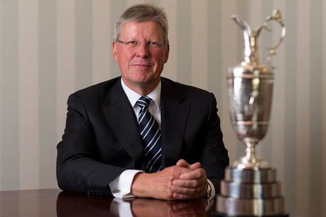 R&A chief executive Martin Slumbers says he is considering offering the Open Championship prize money in dollars rather than pounds. Picture: R&A